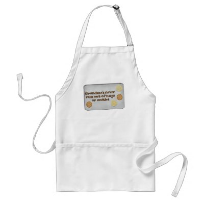 Grandmas Never Run Out Of Hugs Or Cookies Apron by bwmedia