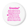 Grandma's Poem Fridge Magnet