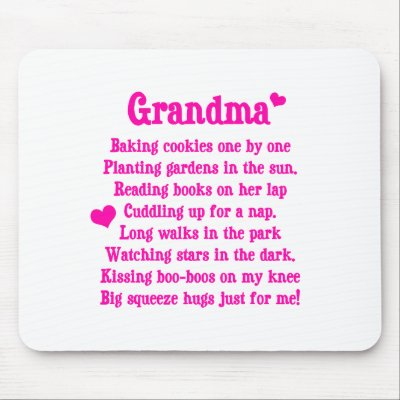 Grandma's Poem Mousepads by nikiclix