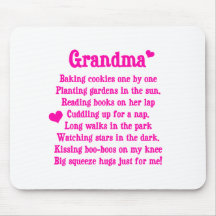 Grandma's Poem Mousepads