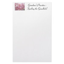 Grandma's Priorities Spoiling the Grandkids! Personalized Stationery