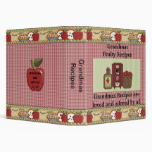 Grandmas Recipes 3 Ring Binders