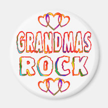 Grandmas Rock Fridge Magnets