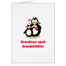Grandmas spoil grandchildren greeting card