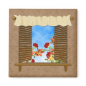 Grandmas window flower box magnet