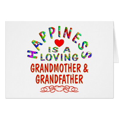Grandmother & Grandfather Happiness Greeting Card by TLArnold5