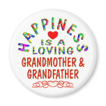Grandmother & Grandfather Happiness Refrigerator Magnets