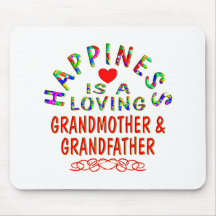 Grandmother & Grandfather Happiness Mousepad