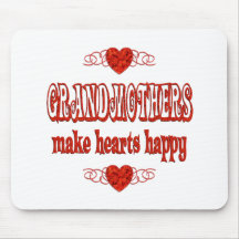 Grandmother Hearts Mousepad