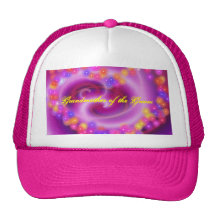 Grandmother of the Groom Swirly Heart Hat
