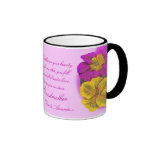 Grandmother primula floral fine art gift mug
