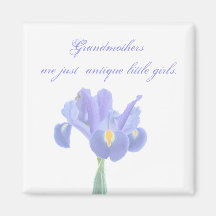 Grandmother Quote Iris Gift Magnet