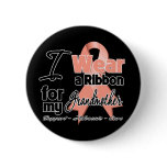 Grandmother - Uterine Cancer Ribbon Buttons