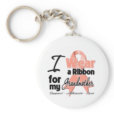 Grandmother - Uterine Cancer Ribbon Key Chains by shopforawareness