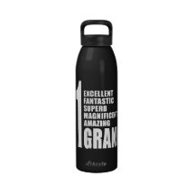 Grandmothers Birthdays : Number One Granny Water Bottle