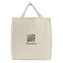 Grandmothers Flower Embroidered Bag