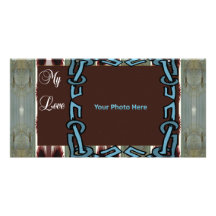 Grandmother's Prayers Nailed To His Cross Customized Photo Card