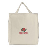 Grandmothers Rose Embroidered Bag