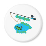Grandpa's Fishing Buddy Magnets