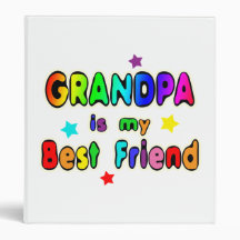 Grandpa Best Friend 3 Ring Binder