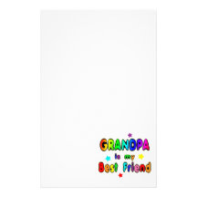 Grandpa Best Friend Personalized Stationery