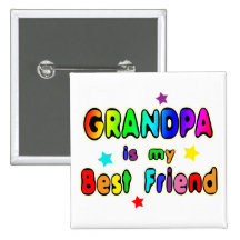 Grandpa Best Friend Pinback Button