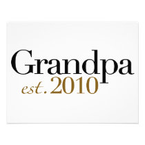 Grandpa Est 2010 invitations