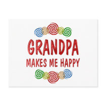 Grandpa Happiness Post Card