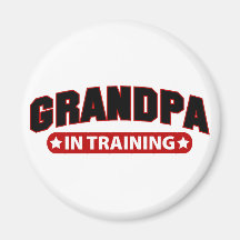 Grandpa In Training Refrigerator Magnets