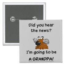 Grandpa News Pinback Buttons