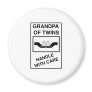 Grandpa of Twins Handle With Care Refrigerator Magnet