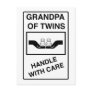 Grandpa of Twins Handle With Care Post Cards