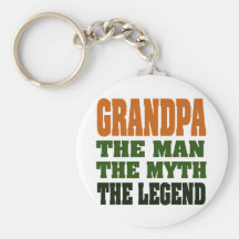 Grandpa - the Man, the Myth, the Legend! Key Chain