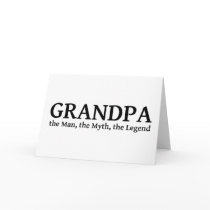 Grandpa The Myth The Man The Legend Cards