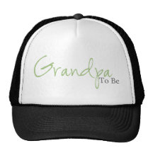 Grandpa To Be (Green Script) Mesh Hats