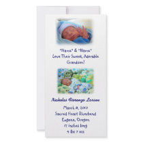Grandparents Birth Announcements Baby Birth Photo Cards