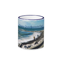 Grandparents Day/Grandfather-Men Fishing at Sea Mug