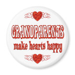 Grandparents Hearts Magnet