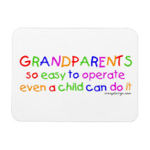 Grandparents Love Vinyl Magnets