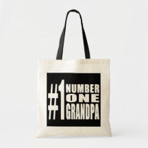 Grandpas Birthdays & Christmas Number One Grandpa Canvas Bag
