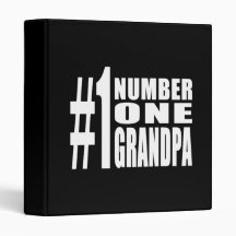 Grandpas Birthdays & Christmas Number One Grandpa Vinyl Binders