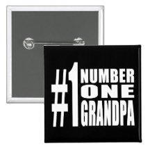 Grandpas Birthdays & Christmas Number One Grandpa Pin