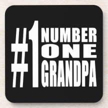 Grandpas Birthdays & Christmas Number One Grandpa Beverage Coaster