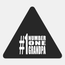 Grandpas Birthdays & Christmas Number One Grandpa Sticker