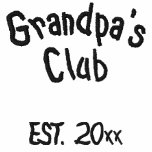 Grandpa's Club Embroidered Shirt