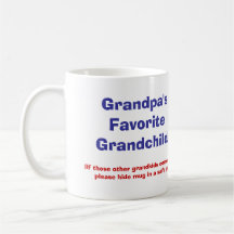 Grandpa's Favourite Grandchild! Coffee Mugs