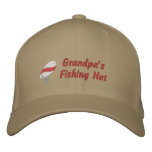 Grandpa's Fishing Hat Customizable Embroidered Baseball Caps