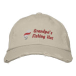 Grandpa's Fishing Hat Customizable Embroidered Hat