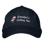 Grandpa's Fishing Hat Customizable Embroidered Baseball Caps