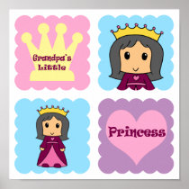 Grandpa's Little Princess Print
